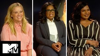 Oprah Winfrey, Reese Witherspoon & Mindy Kaling Answer Your WRINKLE IN TIME Fan Qs | MTV Movies video