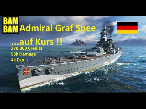 Let's Play World of Warships! 0045 (deutsch) Die Admiral Graf Spee - Leider Vorbei...