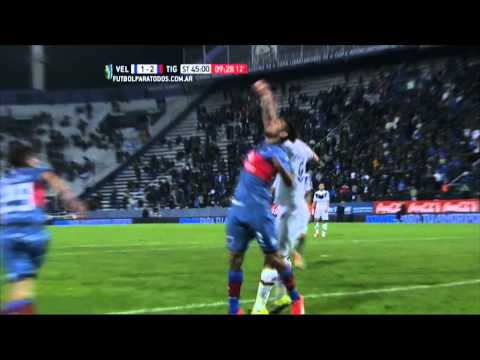 Gol de Caraglio. Vélez 2 - Tigre 2. Fecha 16. Primera División 2015. FPT.