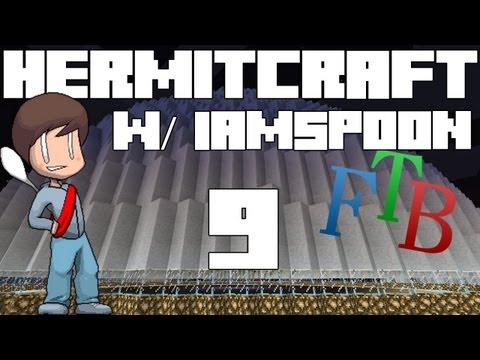 HermitCraft Feed the Beast w/ IAmSp00n: Episode 9 -  All Natural Dome (Month of Minecraft)