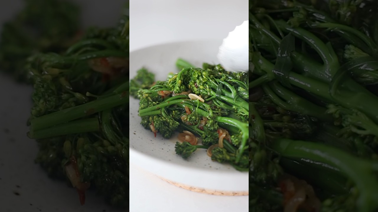 The BEST Broccolini you’ll ever make! #cookingathome