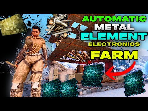Automatic ELEMENT Metal Electronics Farm Guide in Ark Survival Ascended!!!
