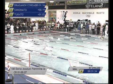 Eliminatorie 2 dei 100 Dorso  Assoluti Femmine Agonisti - 16 Memorial Chiara Giavi