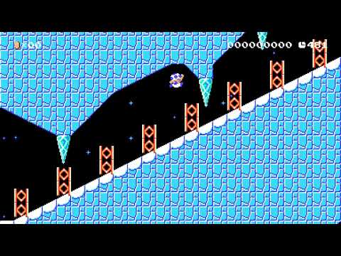 Ice Slope Mountain - Super Mario Maker 2