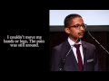 Poetry In Voice 2013 champion Khalil Mair recites at Griffin Poetry Prize awards ceremony