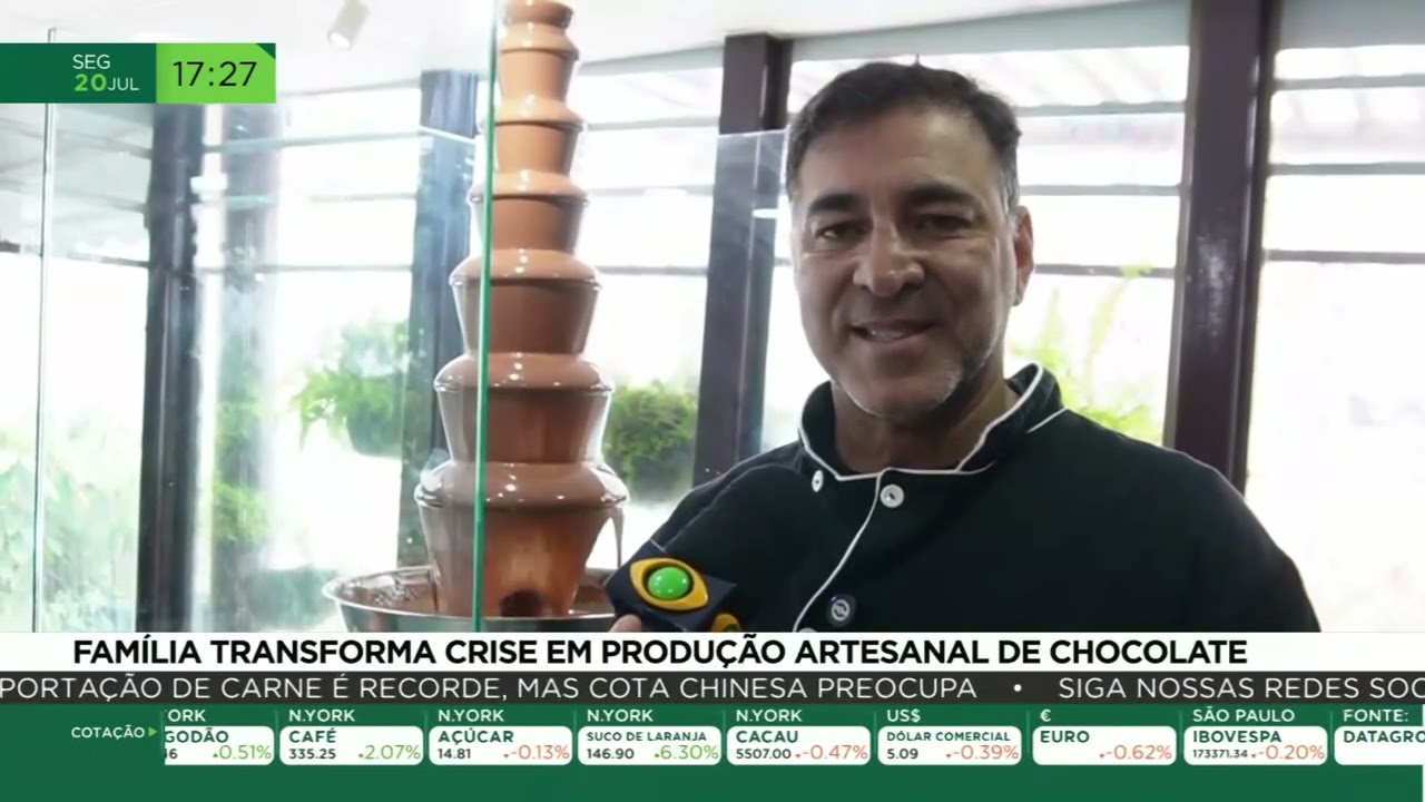 Família transforma crise em produção artesanal de chocolate