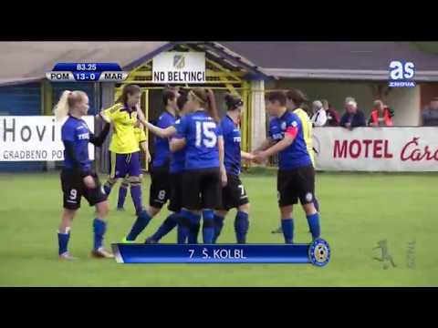 Povzetek nogometa 1. ženske nogometne lige ŽNK Teleing GMT Beltinci : ŽNK Maribor