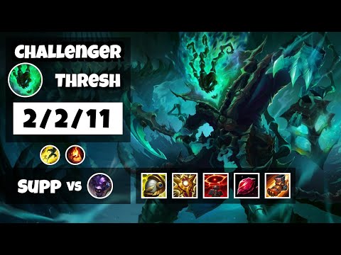 Thresh Support 11.13 Challenger Gameplay Replay - S11 (2/2/11) - KOREAN