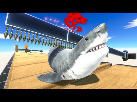 ESCAPE from BLADES TRAP and ATTACK the MINI SCOURGE - Animal Revolt Battle Simulator