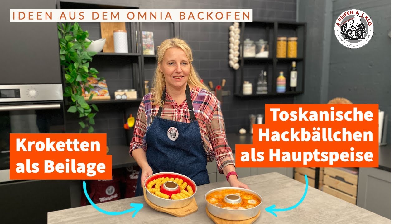 Hackbällchen Toskana & Kroketten | Omnia Backofen Rezept