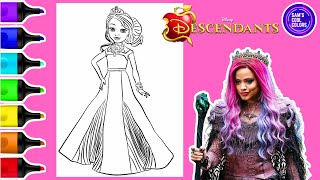 Coloring Audrey Descendants 3 Coloring Page | Markers