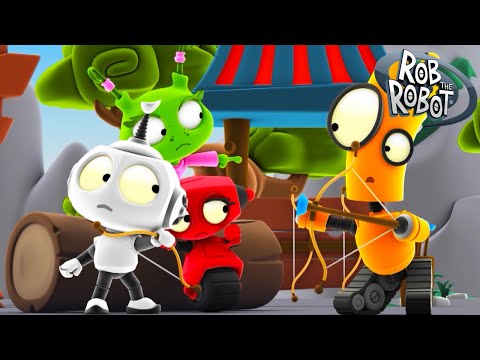 Archer Showdown! | Rob the Robot & Friends - Funny Kids TV