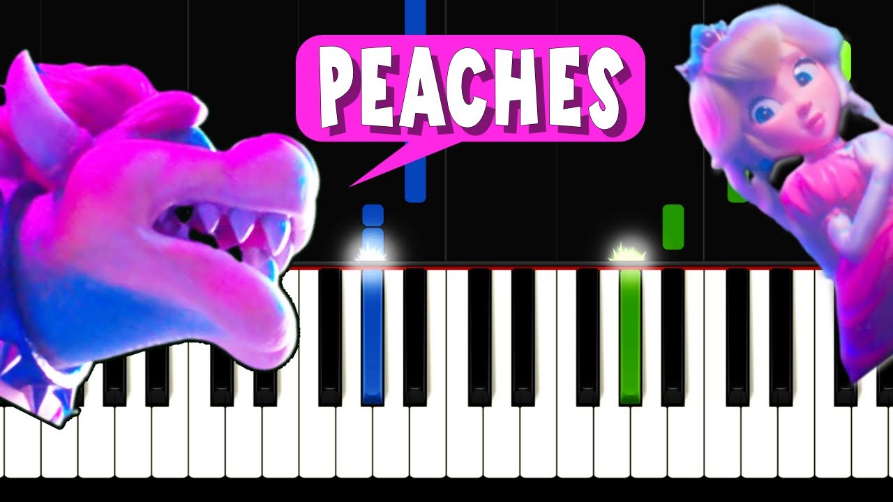 Bowser Peaches The Super Mario Bros Movie Piano Tutorial FACILE