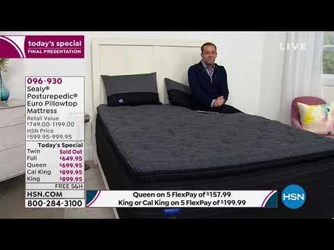 Sealy Posturepedic Hamilton Plush Euro Pillowtop Twin...