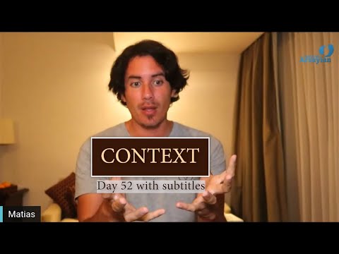 Day 52 CONTEXT - Matias De Stefano - with subtitles