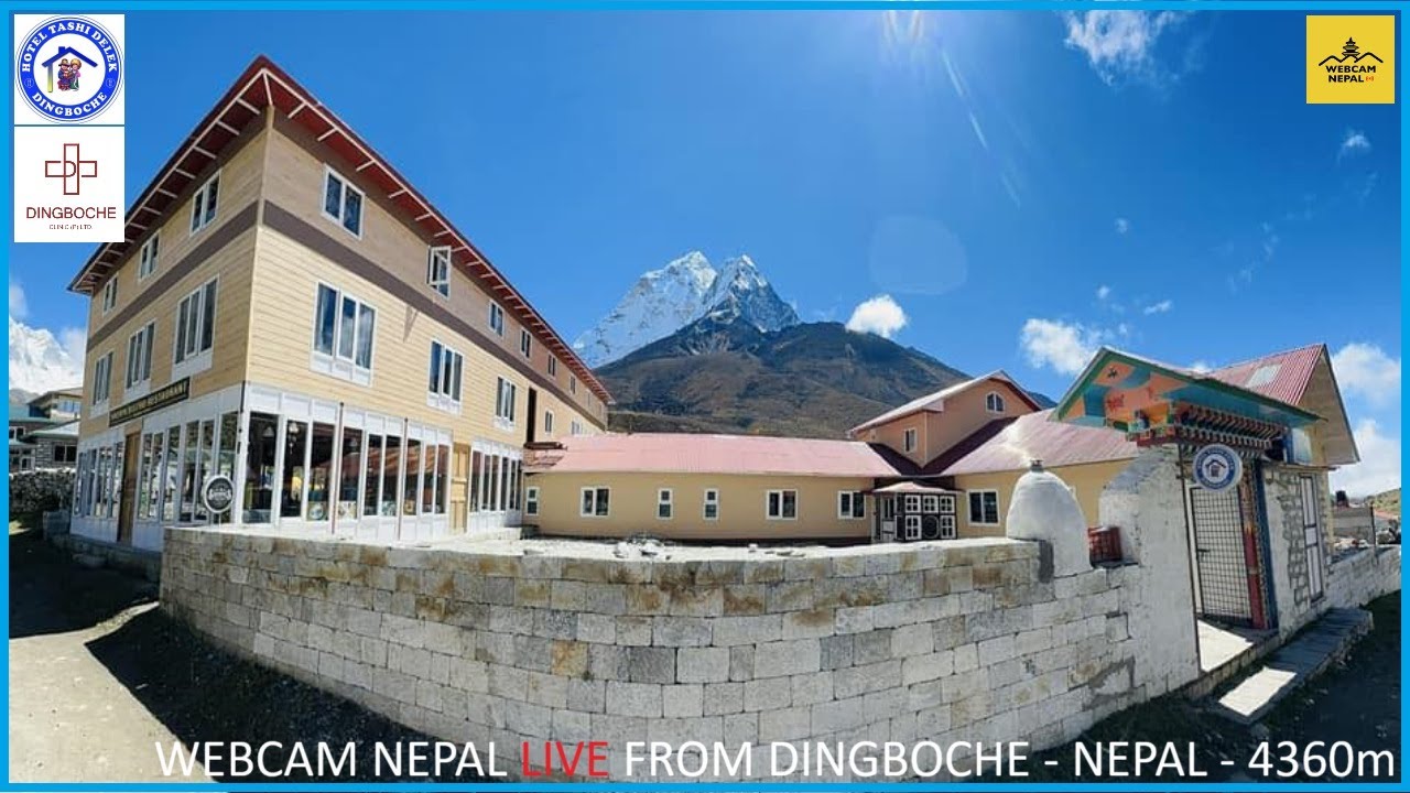 Live webcam view of Hotel Tashi Delek, Dingboche Valley