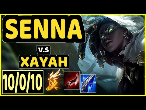 REKKLES (SENNA) vs XAYAH - 10/0/10 KDA BOTTOM ADC GAMEPLAY - EUW Ranked DIAMOND