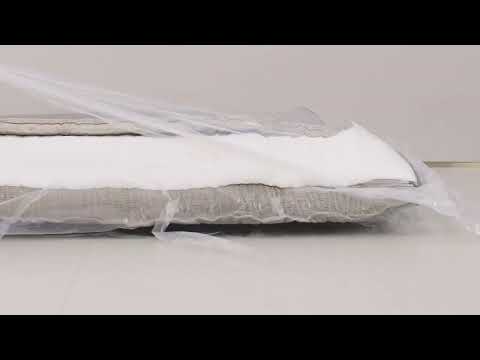 Video Air Nest - Lit complet compress&eacute; boxspring en tissu 160x200cm