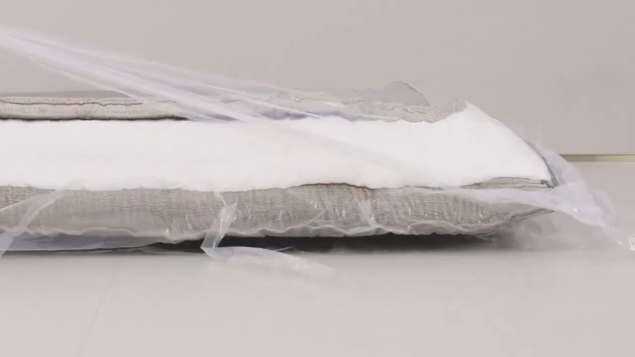 Video Air Nest - Lit complet compress&eacute; boxspring tissu 160x200cm