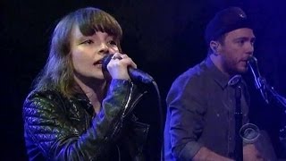 [HD] CHVRCHES - &quot;We Sink&quot; 12/9/13 David Letterman