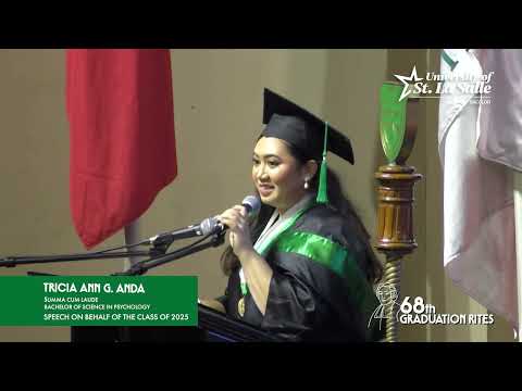 USLS Class of 2025 Summa Cum Laude Speech