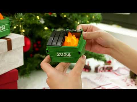 2024 Dumpster Fire Ornament LED Flickering #kindlytoys #personalizedgifts
