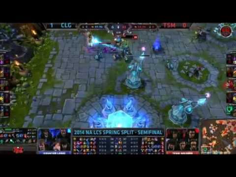 LCS 2014 NA Playoffs - TSM vs CLG - Bjergsen Karma Pentakill