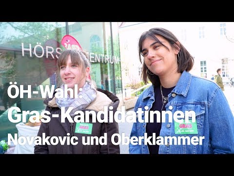 ÖH-Wahl 2019: Gras-Kandidatinnen Adrijana Novakovic und Dietlinde Oberklammer