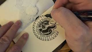 Drawing with the Opus 88 Twilight Sonata Fountain Pen  - Goldspot Exclusive