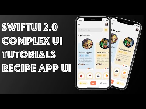 SwiftUI 2.0 Complex UI Tutorials - Recipe App UI - Custom Tab Bar - SwiftUI 2.0 Tutorials