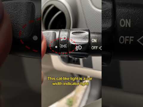 Car headlight Switch controls and functions..