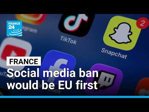France could become first EU country to ban social media for under-15s