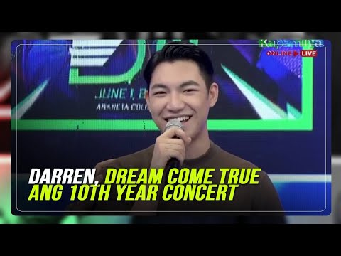 Darren, dream come true ang 10th year concert ABS-CBN News