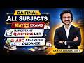CA Final ABC Analysis Important Questions For May 26 FR AFM AUDIT DT IDT IBS ATUL AGARWAL
