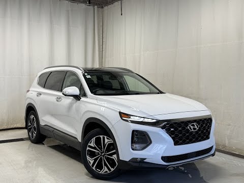 2020 Hyundai Santa Fe 2.0T Ultimate AWD in White for sale at Park Mazda in Sherwood Park, AB