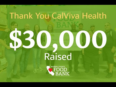 Thank you CalViva Health | Madera County Food Bank