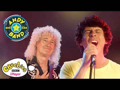 Andy and the Band Song 🎶 | Planet Rock ft. Queen's Brian May | CBeebies