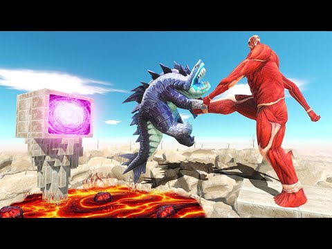 The Colossal Titan's Lava Challenge: Who Can Beat This - Animal Revolt Battle Simulator