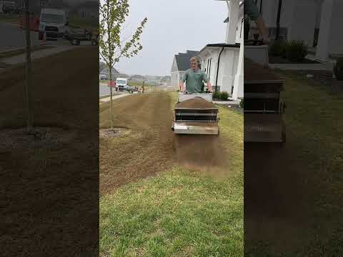 #level #sand #compost #lawncare #hoa #timelapse #beforeandafter #lawn #grass