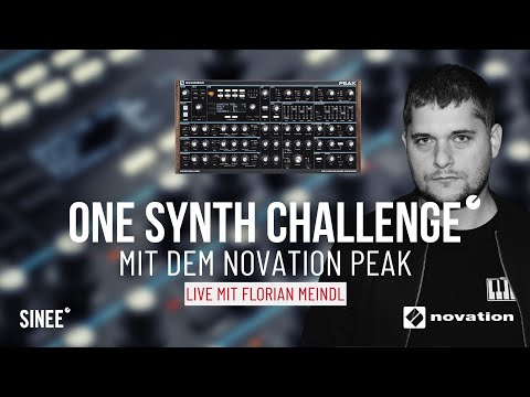 One Synth Challenge mit Florian Meindl und dem Novation Peak Synthesizer
