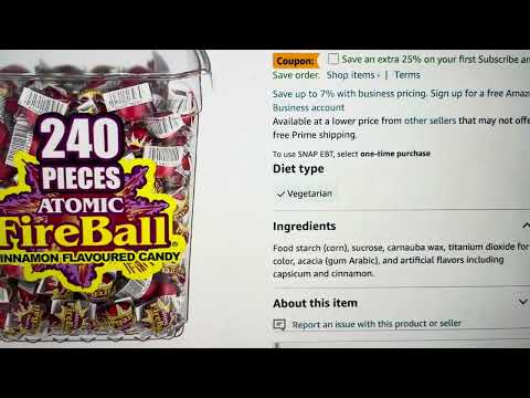 Atomic FireBall Ingredients