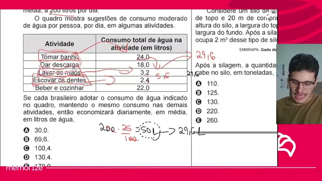 Resolução em Vídeo — Questão 140 ENEM 2014