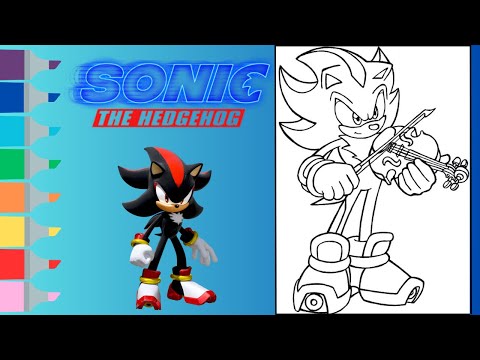 Sonic the Hedgehog Coloring Book Page | Shadow the Hedgehog Coloring Page | Speed Coloring Sonic