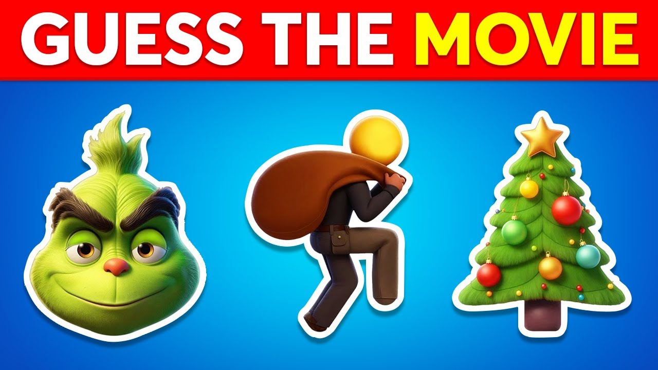 Guess The MOVIE By Emoji 🎬🎅 Movie Quiz 🍿🎄