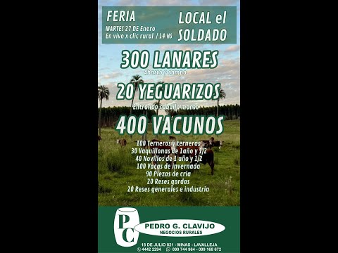 27/1/2026 Local el Soldado - Lavalleja - Pedro G. Clavijo