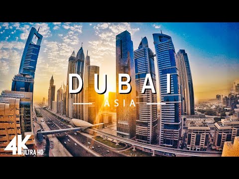 FLYING OVER DUBAI (4K UHD) - Relaxing Music Along With Beautiful Nature Videos - 4K Video Ultra HD
