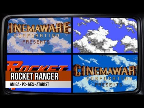 ROCKET RANGER Cinemaware 4 on 1 SPLITSCREEN GAME AMIGA PC NES ATARI COMPARE 60 FPS HD 1988 STEVE