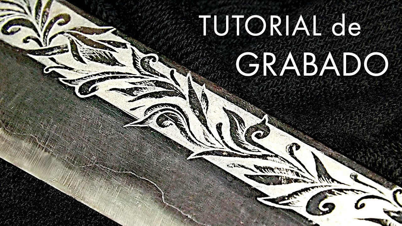 Cómo GRABAR METAL al ácido/aguafuerte ✅ Cómo hacer grabados en acero a tus cuchillos y navajas