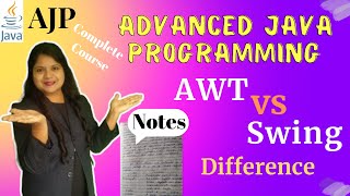 AWT vs Swing in Java| Difference| Swing| Free Notes| Lecture 15| AJP Full Course| Padho Engineering