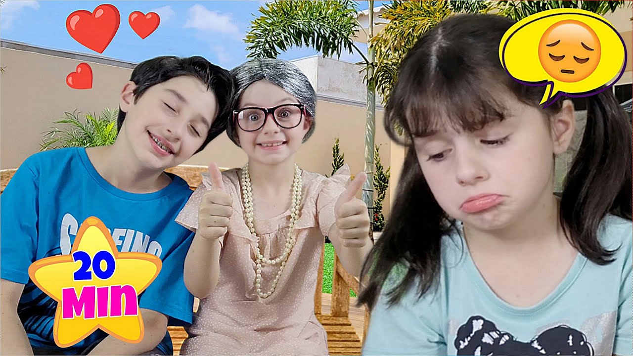 Mimi e Julinha em Histórias Engraçadas com a Vovó, Bebês e Babás para crianças